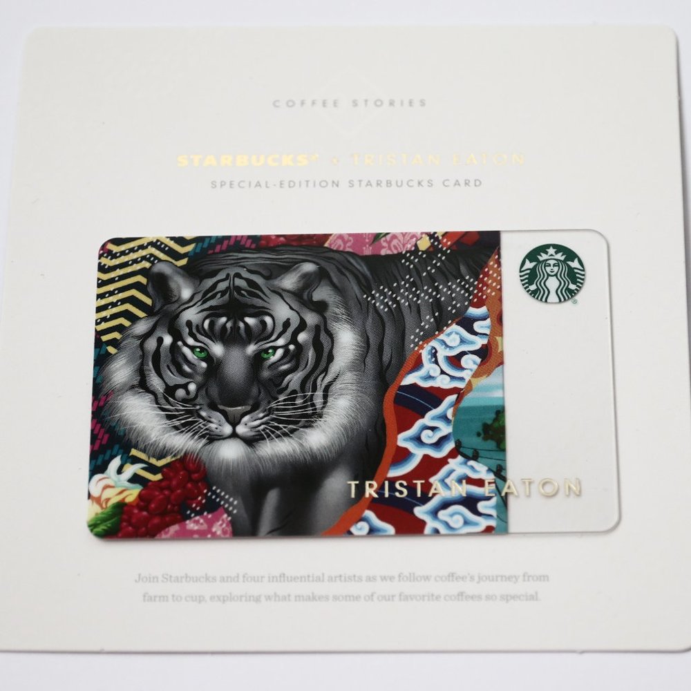 Starbucks Coffee Stories Card Tiger Tristan Eaton Sumatra 2017 Special Edition